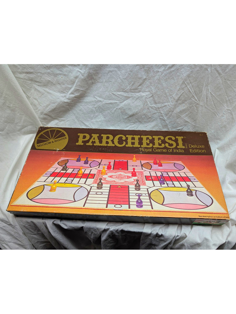 Selchow & Righter Parcheesi Deluxe Edition Board Game 1982 Vintage Games 100